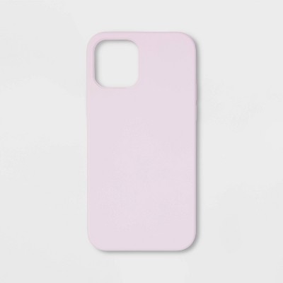 iPhone 12/12 Pro silicone case pink logo