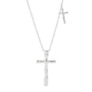 Silpada 'Always Hopeful' Sterling Silver Cross Pendant Necklace, 18" + 2" - 1 of 4