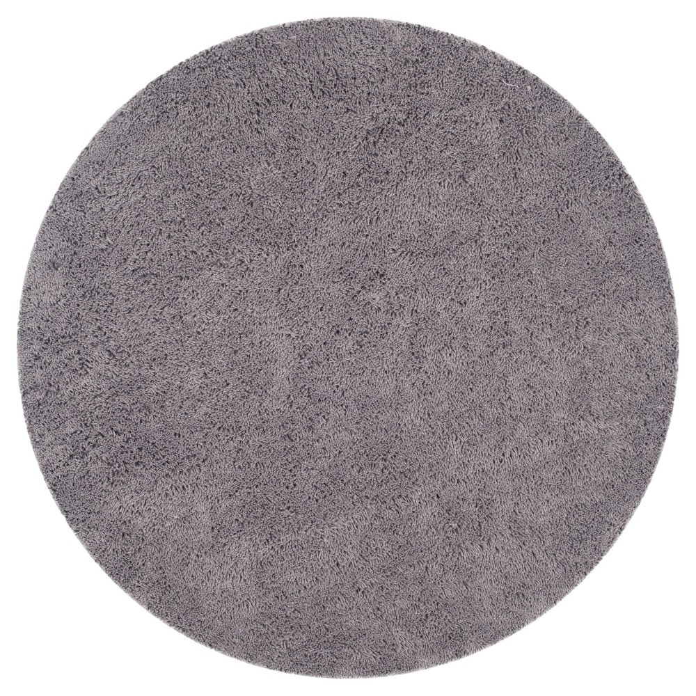 Gray Solid Tufted Round Area Rug - (6' Round) - Safavieh