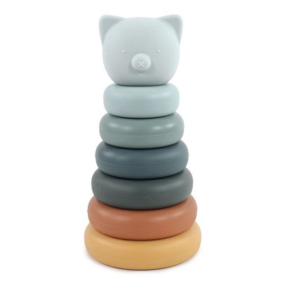 Early Educational Block Toys Silicone Stacking Game Blocks Baby