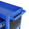 NicBex Rolling Tool Cst Steel Tool Cart with Wheels and Multilayer Storage for Workshop Garage, Blue - 4 of 4