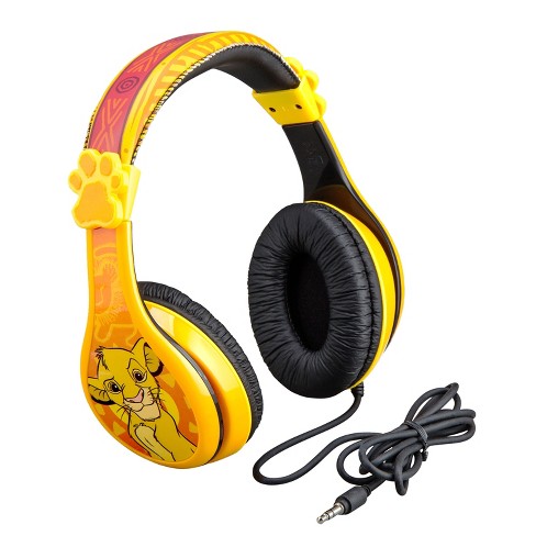 Ekids The Lion King Wired Headphones For Kids Orange lk 140