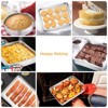 Itopfox Stainless Steel Baking Pan Set, 6-Piece Metal Bakeware Includes Cookie Sheet, Round Square Cake Pans, Non-Toxic & Dishwasher Safe - 4 of 4