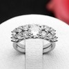 Carla Wedding Ring Set for Women Sterling Silver CZ Engagement Ring Band Ginger Lyne Collection (9) - 2 of 4