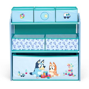 Delta Children Bluey 6 Bin Toy Organizer with Reusable Stickers - 1 of 1