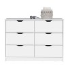 NicBex Modern Wooden Dresser with 6 Spacious Drawers Minimalist Closet Organizers and Storage for Bedroom, Living Room, Hallway - 4 of 4
