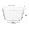 Smarty Had A Party 5.5 oz. Clear Fluted Rectangular Plastic Pudding Cups - 288 pcs - 4 of 4