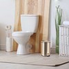 Evideco French Home Goods Brushed Gold Bathroom Set – 0.8 Gal Trash Can and Toilet Bowl Brush - 2 of 4