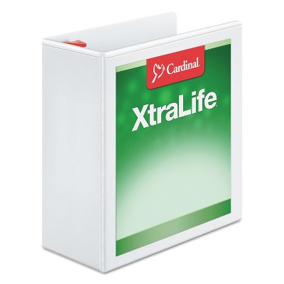 Cardinal XtraLife ClearVue Non-Stick Locking Slant-D Binder 6/" Cap 11 x 8 1//2