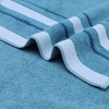 REGALWOVEN Striped Pattern Cotton Polyester Soft Absorbent Decorative Hand Towel 13" x 29" 2 Pcs - 3 of 4