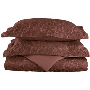 Vintage Bohemian Floral 600 Thread Count Paisley Cotton Blend Duvet Cover Set by Blue Nile Mills - 1 of 3