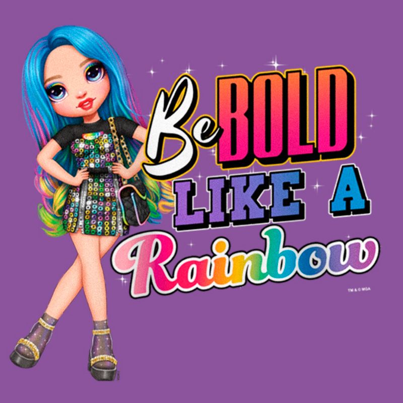 Girl's Rainbow High Amaya Be Bold Like a Rainbow T-Shirt, 2 of 5