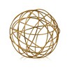 HomeRoots 7" Gold Aluminum Decorative Orb Tabletop Sculpture - 4 of 4