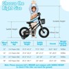 Costway 12"/14"/16"/18" Kid’s Bike with Training Wheels Adjustable Handlebar & Seat Handbrake Black/Pink/Silver - 3 of 4