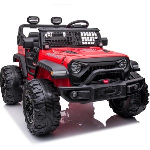 Garvee 24V 2-Seater Kids Ride-On Truck with Remote Control Large Wheels LED Lights and Music - 1 of 4