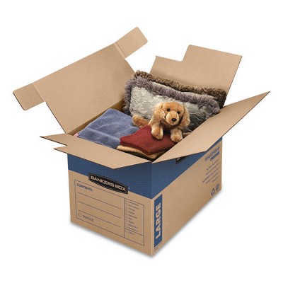 Eco-Friendly Blue Kraft 18"x24" Storage Box with Locking Lid