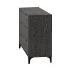 Galano Lilay 6 Drawer Dresser (Interlock) - Dark Grey Oak - 3 of 4