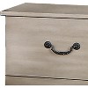 ORRD 27-Inch Modern 2-Drawer Nightstand, Pine, Grain, Brown - 4 of 4
