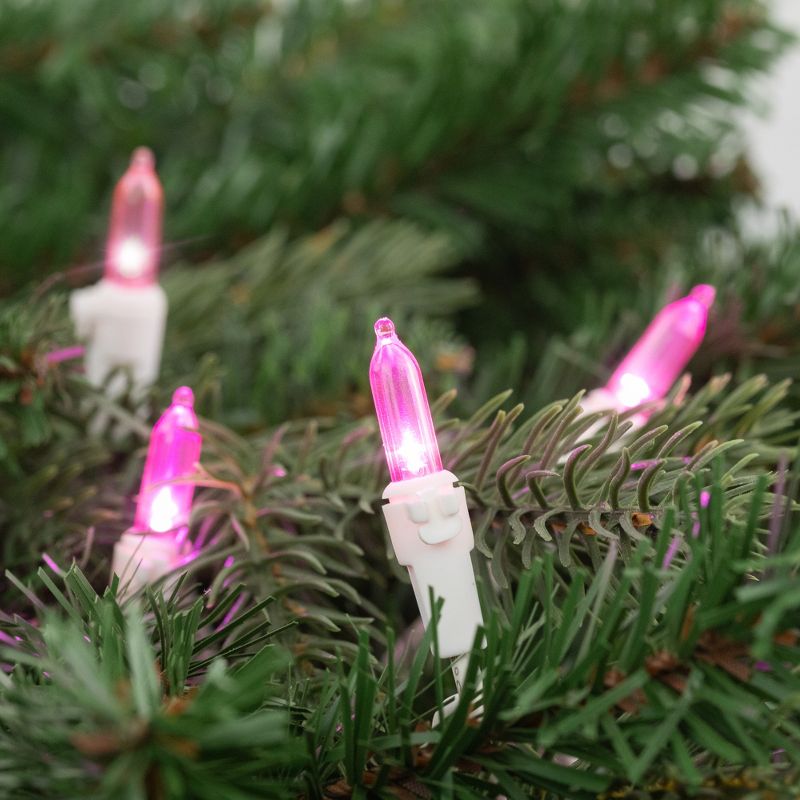 Northlight 50 LED Pink Mini Christmas Lights - 16.25 ft White Wire, 2 of 6
