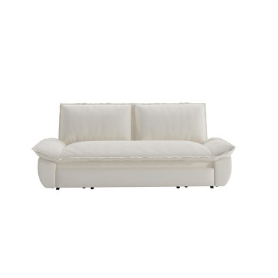 NicBex Upholstered Loveseat Sofa Modern 3 in 1 Convertible Sleeper Sofa Bed with Side Pockets Velvet Fabric 2 Seater Couch for Living Room
