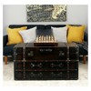 Faux Leather Trunk Coffee Table Brown - Olivia & May : Target