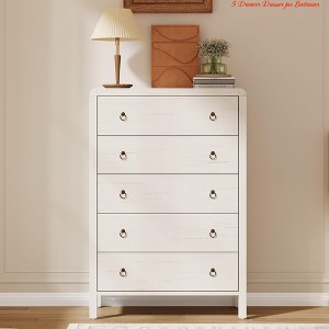 Bedroom 3/5 Drawer Dresser for Bedroom, Chest of Drawers, Closet Dresser Storage Cabinet Organizer - 1 of 4
