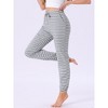 INSPIRE CHIC Womens Cotton Pajamas Drawstring Elastic Waist Striped Pants with Pockets - 2 of 4