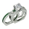 Skylar Wedding Ring Set for Women Engagement Ring and Matching Band Cz Ginger Lyne Collection - 4 of 4