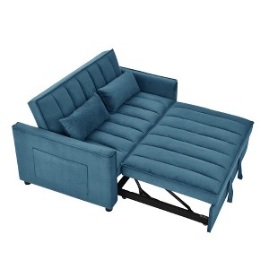 NicBex Modern Pull Out Sofa Bed Velvet Convertible Sleeper Sofa with Adjustable Back for Living Room - 1 of 4