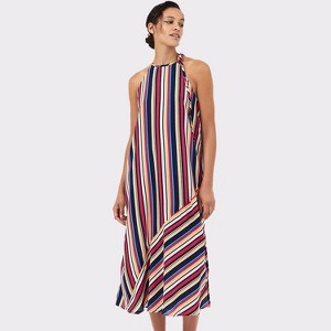 Women's Multi Stripe High Neck Dress - LASCANA - 1 of 4