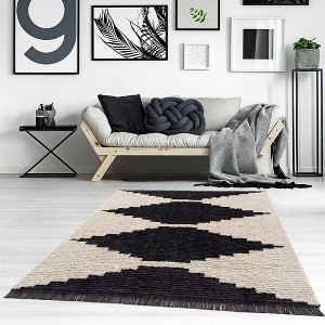 Indulge in Soft Comfort and Modern Aesthetics with a Cozy Shag Abstract Rug - 1 of 4