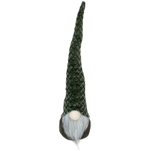 Northlight Pointy Hat Gnome Christmas Decoration - 18" - Dark Green - 1 of 1