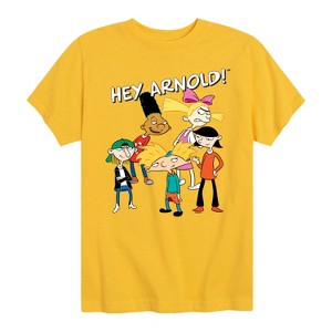 Boys' - Hey Arnold! - Group Shot Short Sleeve Graphic T-Shirt - 1 of 4