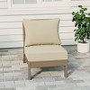 WestinTrends  Avalon Outdoor HDPE Deep Seating Modular Armless Patio Chair with Patio Cushions - 2 of 4