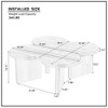 Kumasinova Modern Butterfly Shape Coffee Table,MDF  End Table with Unique Design,Center Table for Living Room,Bedroom and Office,Living Room Furniture - 2 of 4