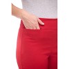 Rekkuna Women's Pull-On Straight Leg Dress Pants – Mid-Rise Office Slacks with Hidden Pocket and Flattering Fit - 4 of 4