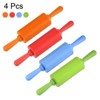 Unique Bargains Kitchen Silicone Heat-Resistant Stain-Resistant Non-Stick Rolling Pin 4 Pcs - 3 of 4