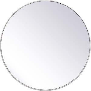 Elegant Lighting Metal frame round mirror 39 inch in Silver - 1 of 4