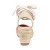 Journee Collection Womens Monte Wedge Heel Espadrille Sandals - 3 of 4