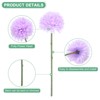 Unique Bargains Plastic Silk Durable Artificial Chrysanthemum Ball Flowers 11" - 2 of 4