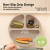 3-Pack Prep Suction Plates for Baby, 100% Silicone Toddler Plates, BPA-Free Divided Baby Plates with Suction - 4 of 4