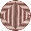 Unique Loom Outdoor Modern Achromatic Geometric Woven Area Rug - 2 of 4