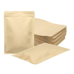Unique Bargains Sealable Resealable Packaging Zipper Bags Foil Food Storage Pouches 100 Pcs - 1 of 4