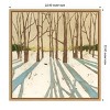 Amanti Art Winter Shadows II by Megan Meagher Canvas Wall Art Print Framed 22 x 22-in. - 4 of 4