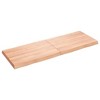 vidaXL Table Top, Light Brown 55.1"x19.7"x(0.8"-2.4") Treated Solid Wood Live Edge - 4 of 4
