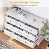 7 Drawer Dresser, Vintage Design Wooden Chest of Drawer with Metal Handles - 3 of 4