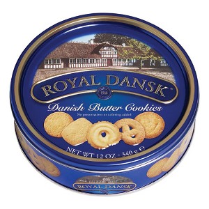 Royal Dansk Cookies, Danish Butter, 12 oz Tin - 1 of 2