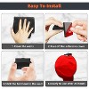 LunaLulinlk 10 PCS Adhesive Hat Hooks for Wall, Strong Hold Hat Hangers, Hat Holder Organizer for Wall, Door, Closet, Office, Bedroom (Black) - 4 of 4