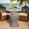 Syemin Ice Buckets, Design Fashion Insulated Ice Bucket with a Sealed Cover, Cooler Fast, for Outoor, Beach Use, Beige, 17.13"*17.13"*32.48" - 3 of 4