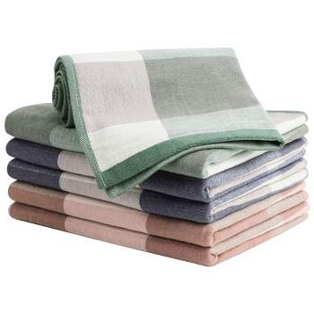 Pantry Piedmont Kitchen Towels (Set of 8, 16x26 inches), 100% Cotton, Ultra  Absorbent Terry Towels - Faded Denim